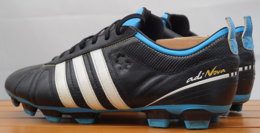 Vintage Adidas adiPURE IV TRX FG Soccer Cleats Black Blue G40532 Size 12